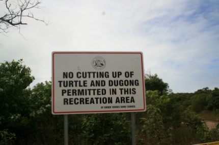 Sign on Horn Island