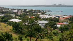 Thursday Island with Horn Island in the background.