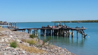 A Karumba jetty - whats left!