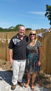 Greg and Sue - tarted up!