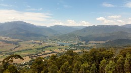 Mt. Bright and Mt. Bogong (highest mountain in Victoria).